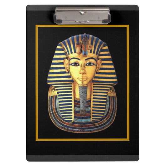 Porte-bloc Masque égyptien antique d'or du Roi Tutankhamun (Devant)