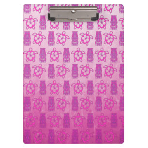 Porte-bloc Masque rose de Honu et de Tiki