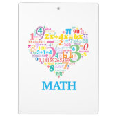 Porte-bloc Math du cœur (Dos)