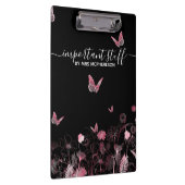 Porte-bloc Matière importante Champ de fleurs avec papillons (Swatch)