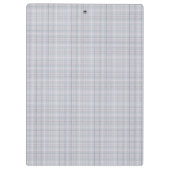 Porte-bloc Mauve Blue Grid Checks II (Dos)