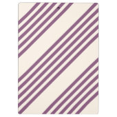 Porte-bloc Mauve violet beige cinq bandes motif (Dos)