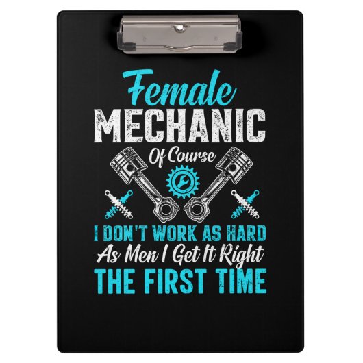 Porte-bloc Mécanique féminine (Devant)