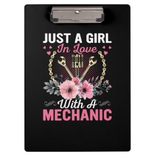 Porte-bloc Mécanique Juste Une Fille Amoureuse Avec Un Mécani