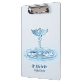 Porte-bloc Médicale Hermes Rod Bleu Caduceus Eau Ondes (Gauche)