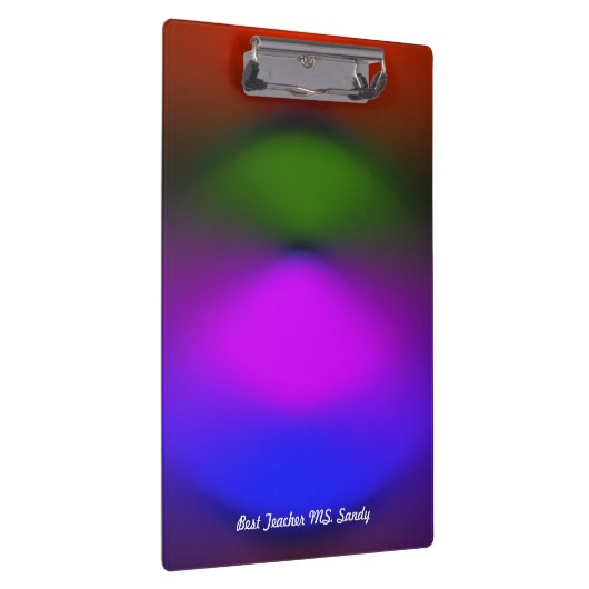 Porte-bloc Meilleur enseignant Ajouter le nom Bleu, pourpre,  (Swatch)