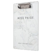 Porte-bloc Meilleur enseignant jamais marbre moderne élégant (Gauche)