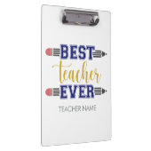 Porte-bloc Meilleur enseignant personnalisé jamais - Cadeau C (Swatch)
