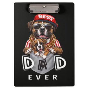 Porte-bloc Meilleur Papa Boxer Ever