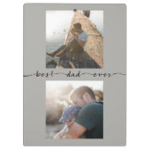 Porte-bloc Meilleur papa jamais Père Jour Typographie Modèle  (Dos)