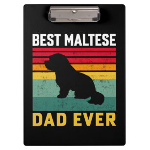 Porte-bloc Meilleur papa maltais jamais, papa de chien maltai