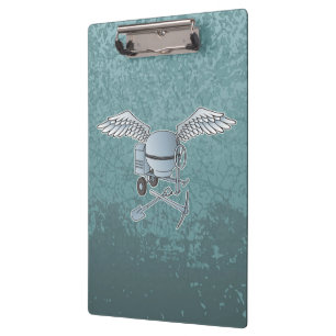Porte-bloc Mélangeur de béton bleu-gris