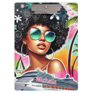 Porte-bloc Melanin Woman - Afro - Croisière Tropical