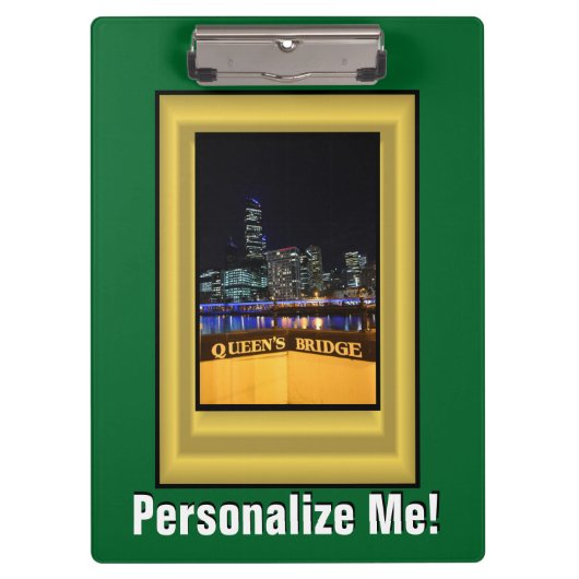 Porte-bloc Melbourne Australie CBD Night Lights (Devant)