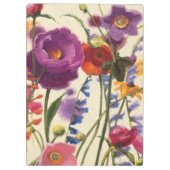 Porte-bloc Mélodie pourpre et orange de pavot (Dos)