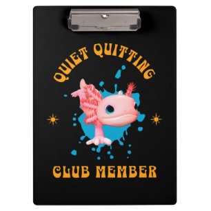 Porte-bloc Membre amusant du Club de Démission Silencieuse de