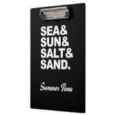 Porte-bloc Mer et Soleil et Sel et Sable Heure d'été (Gauche)