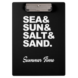 Porte-bloc Mer et Soleil et Sel et Sable Heure d'été
