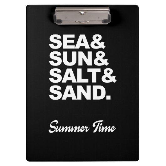 Porte-bloc Mer et Soleil et Sel et Sable Heure d'été (Devant)
