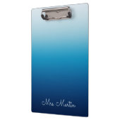 Porte-bloc Mer Sky and Ocean Blue Gradient Enseignant (Gauche)