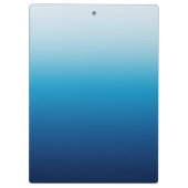 Porte-bloc Mer Sky and Ocean Blue Gradient Enseignant (Dos)