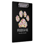 Porte-bloc Mère Art Frenchie Mama Floral Paw French Buldog (Swatch)