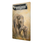 Porte-bloc Mère & Bébé Éléphant | (Angle2)