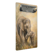 Porte-bloc Mère & Bébé Éléphant | (Incliné)