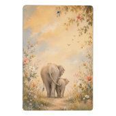 Porte-bloc Mère & Bébé Éléphant | (Dos)