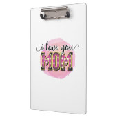 Porte-bloc Mère cadeau Je t'aime Maman (Gauche)