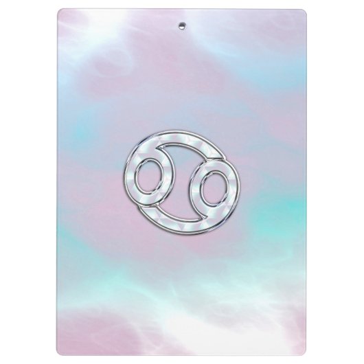 Porte-bloc Mère de style Pearl Cancer Symbole Astrologie (Dos)