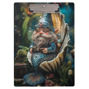 Porte-bloc Merman génoise Figurine en coquillage - sous