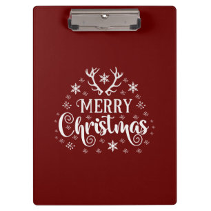 Porte-bloc Merry Christmas Snowflakes