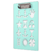 Porte-bloc Message codé ? Porte - bloc d'été (Gauche)