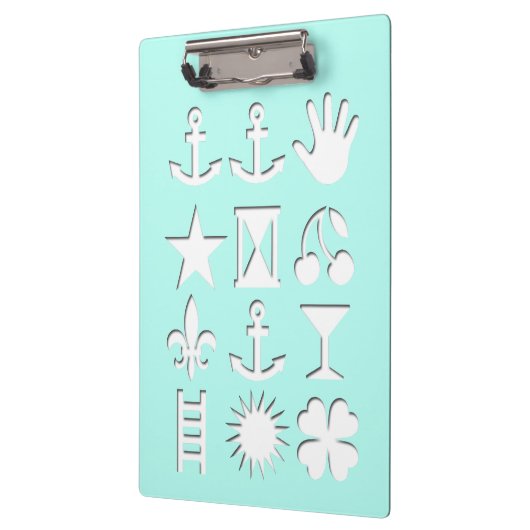 Porte-bloc Message codé ? Porte - bloc d'été (Gauche)