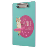 Porte-bloc Message de mouton drôle - Il suffit de danser à pr (Gauche)