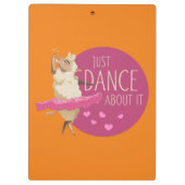 Porte-bloc Message de mouton drôle - Il suffit de danser à pr (Dos)