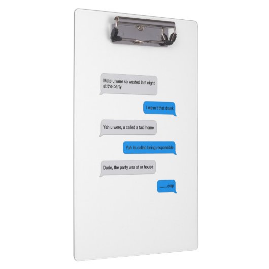 Porte-bloc Message texte amusant (Swatch)