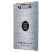 Porte-bloc Métal brossé gris (Gauche)