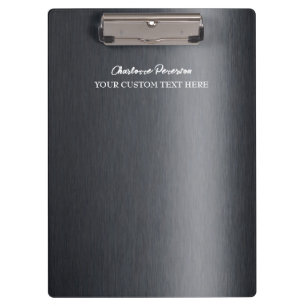 Porte-bloc Métal Noir Charbon Personnalisé