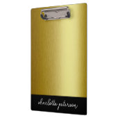 Porte-bloc Métal Or Personnalisé (Gauche)