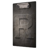 Porte-bloc Métal Rustique R Monogramme Porte - bloc (Gauche)