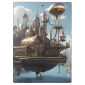 Porte-bloc Métropole de Steampunk | (Dos)