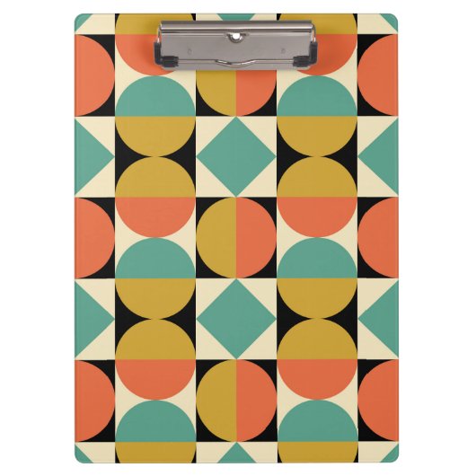 Porte-bloc Mid Century Modern Geometric Abstract (Devant)