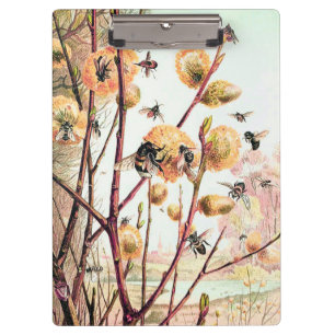 Porte-bloc Miel abeille vintage illustration porte - bloc