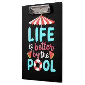 Porte-bloc Mieux Vivre Au Bord De La Piscine (Gauche)