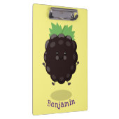 Porte-bloc Mignonne illustration de cartoon de mûre violette (Swatch)