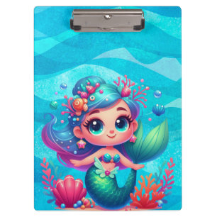 Porte-bloc Mignonne sirène sous-marine