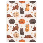 Porte-bloc Mignons Chats Motif Monogramme Nom Enfants (Dos)