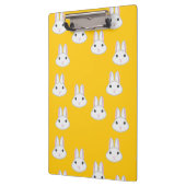 Porte-bloc Mignons visages de lapin sur orange (Gauche)